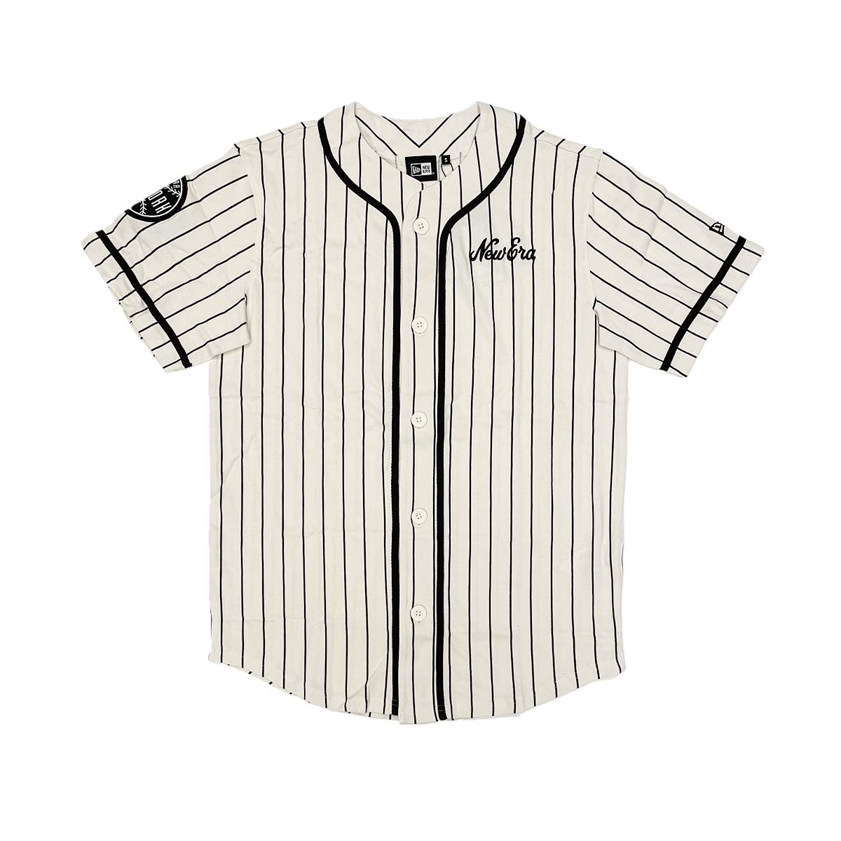 New Era - Pinstripe Baseball Cotton Jersey - White
