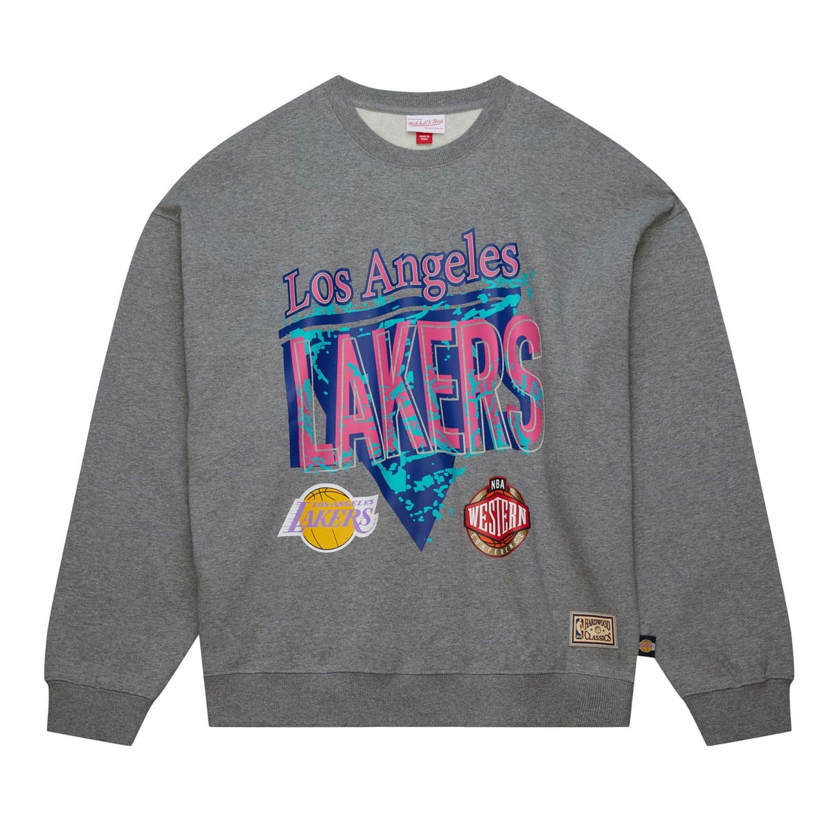 Nba 90s Reflect Heather Crewneck Sweatshirt Lakers