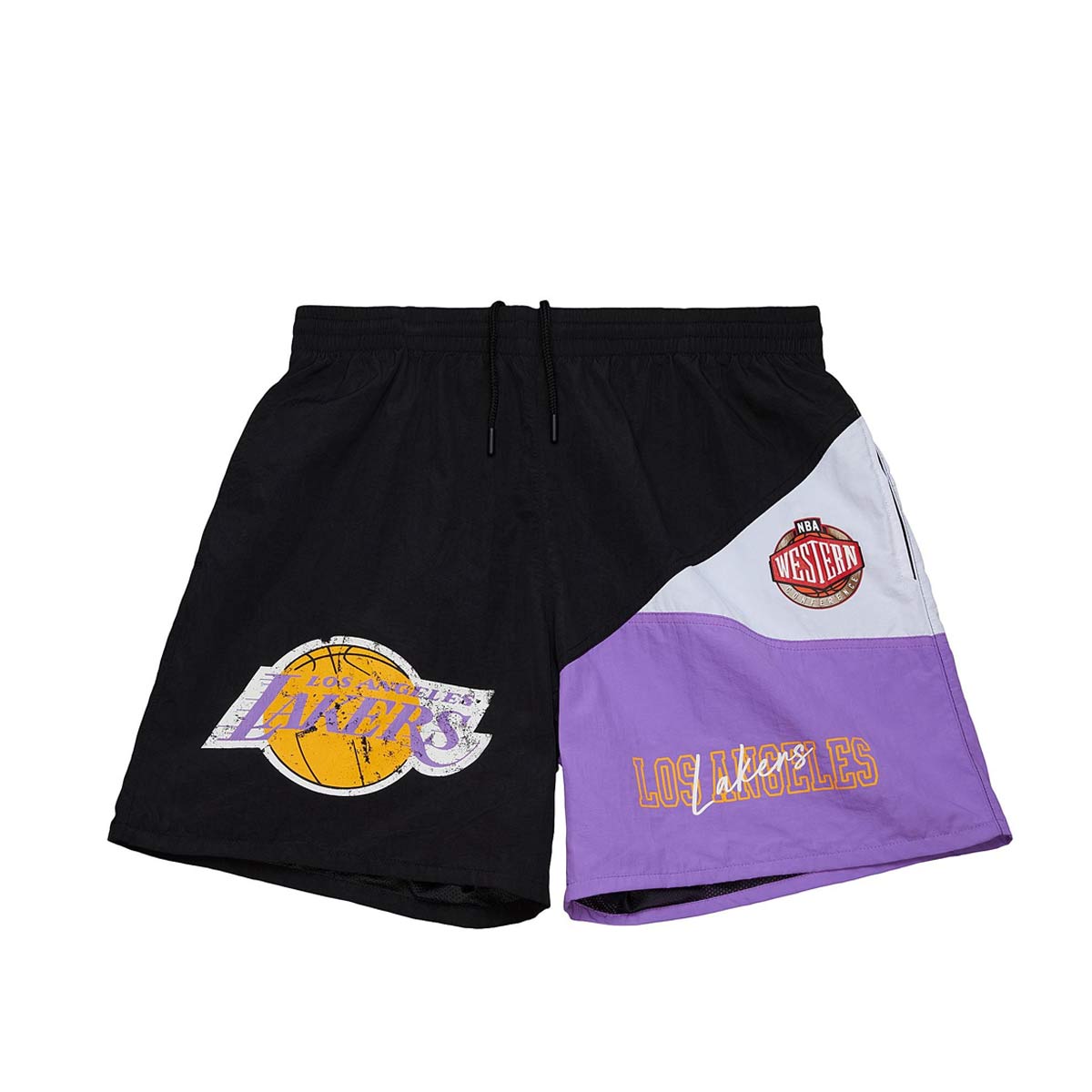 Nba Woven Shorts Vintage Logo Lakers