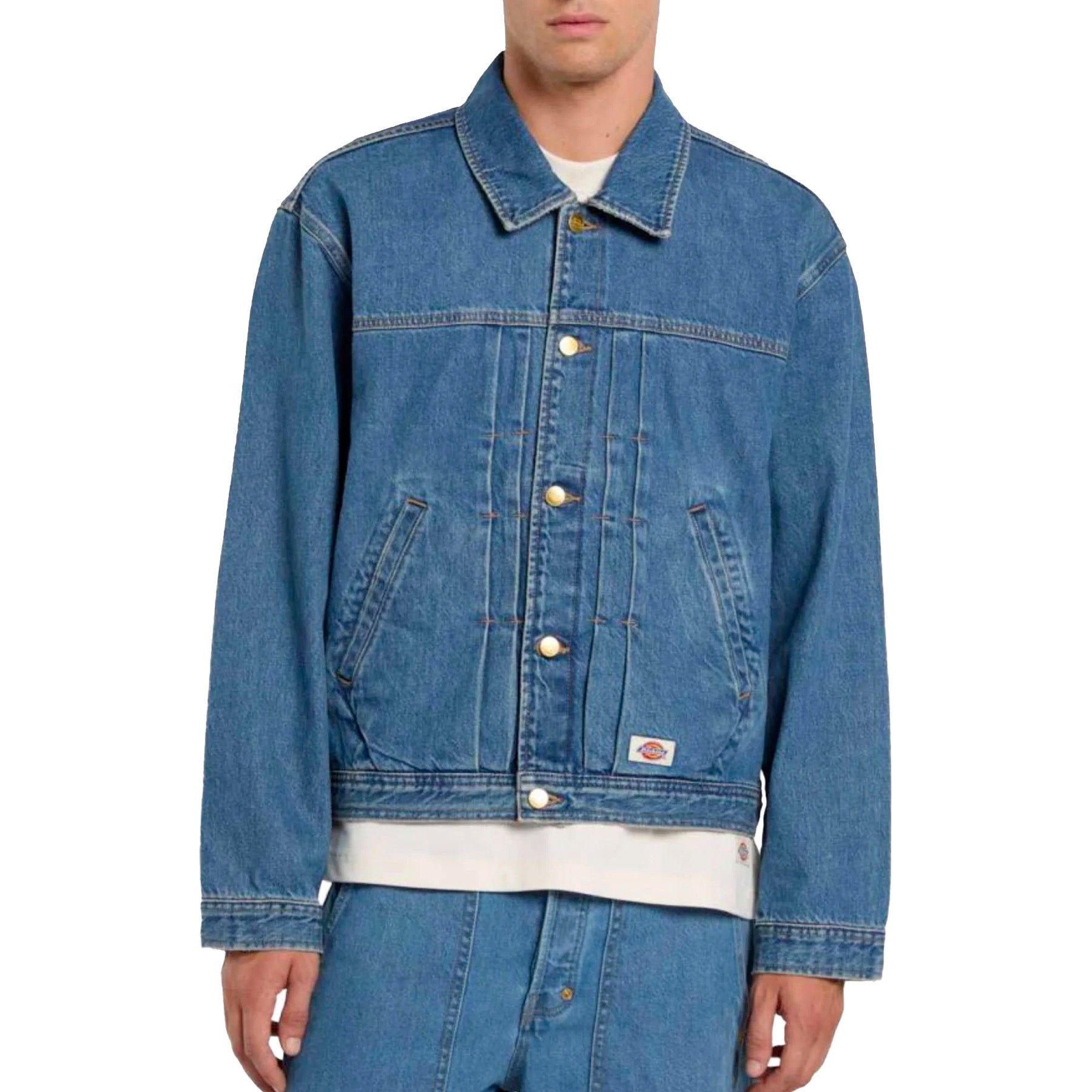 Giacca Selvedge Pleated Denim